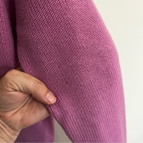 Lululemon Collared Merino Wool Blend Sweater in Dahlia Mauve - Picture 10 of 16